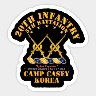 5th Bn - 20th Infantry  - Camp Casey Korea Sticker
